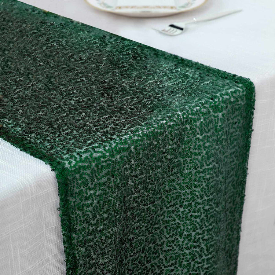 Specialty Table Linen - Premium Sequin, Emerald Green