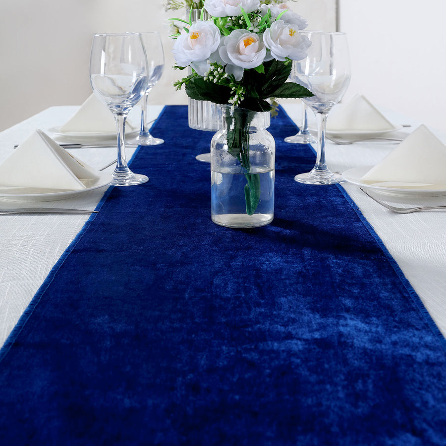 Specialty Table Linen - Velvet, Royal Blue