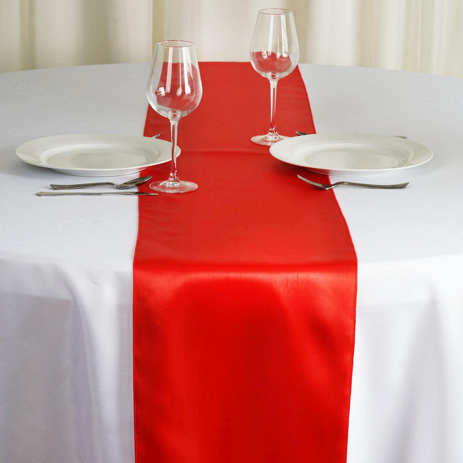 Specialty Table Linen - Satin, Red