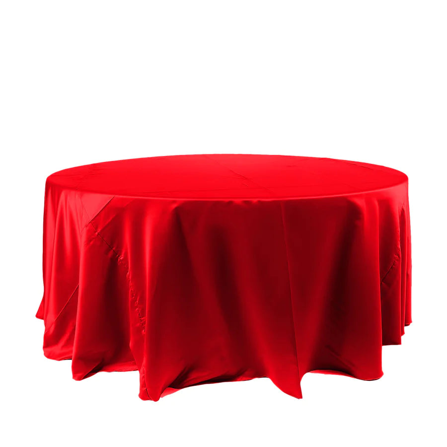 Specialty Table Linen - Satin, Red