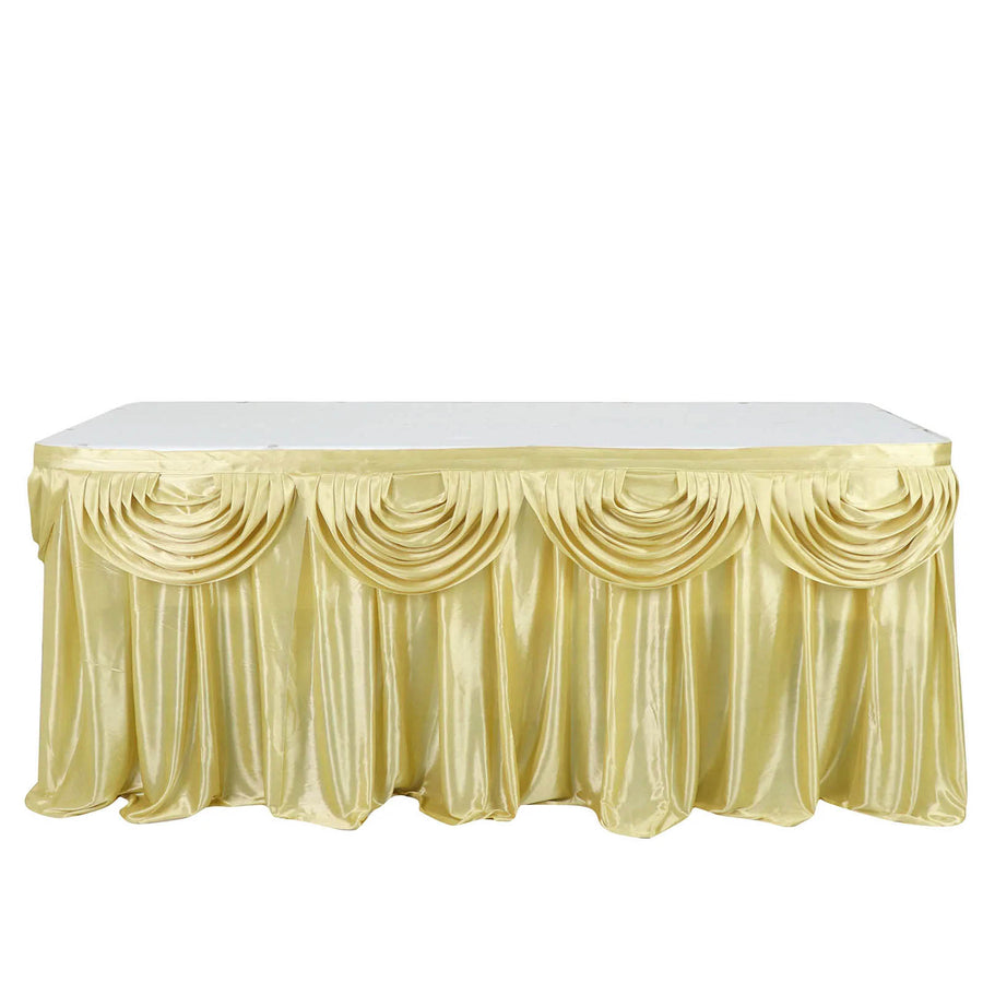 Specialty Table Linen - Satin, Champagne