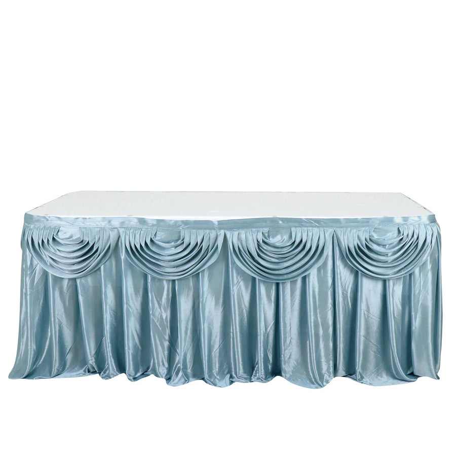 Specialty Table Linen - Satin, Dusty Blue