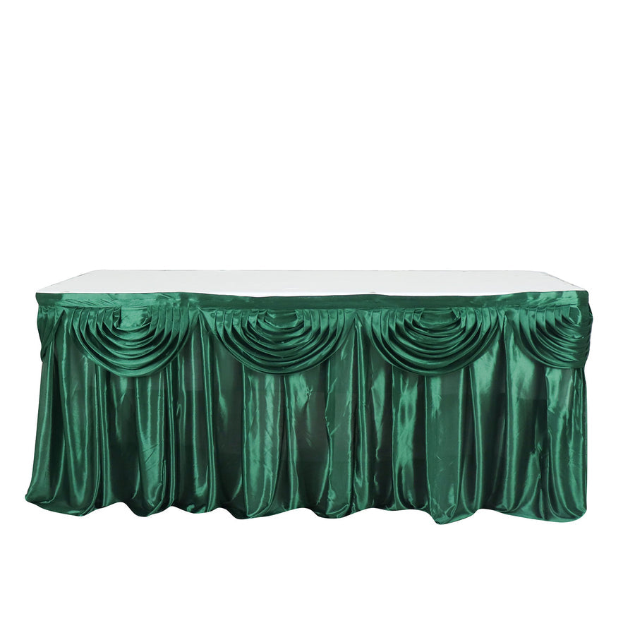 Specialty Table Linen - Satin, Emerald Green