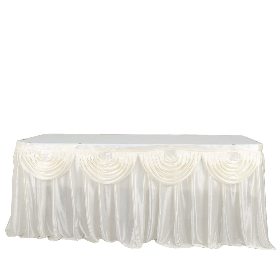 Specialty Table Linen - Satin, Ivory