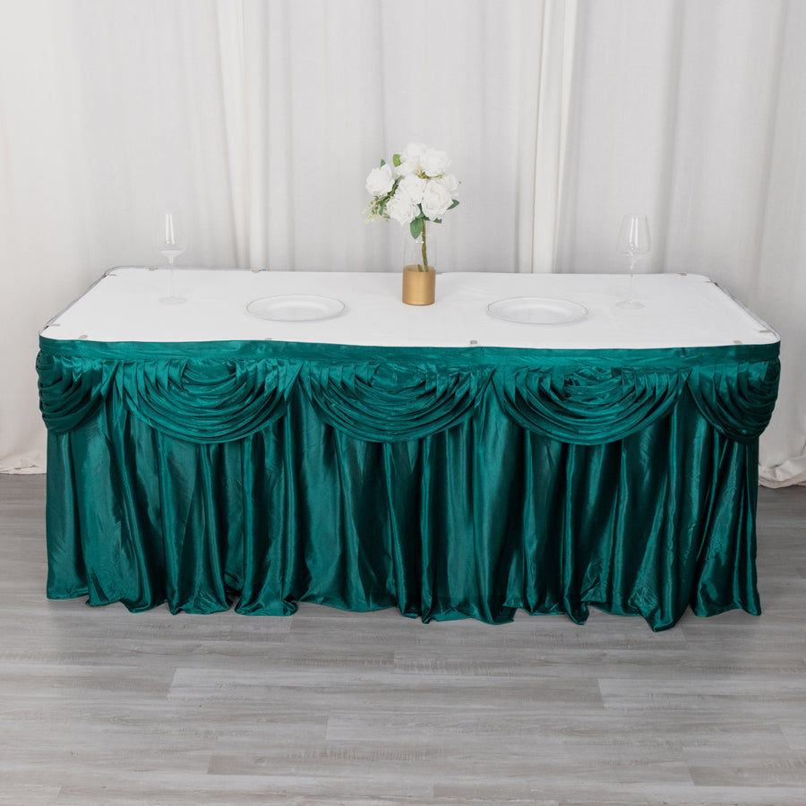 Specialty Table Linen - Satin, Peacock Teal