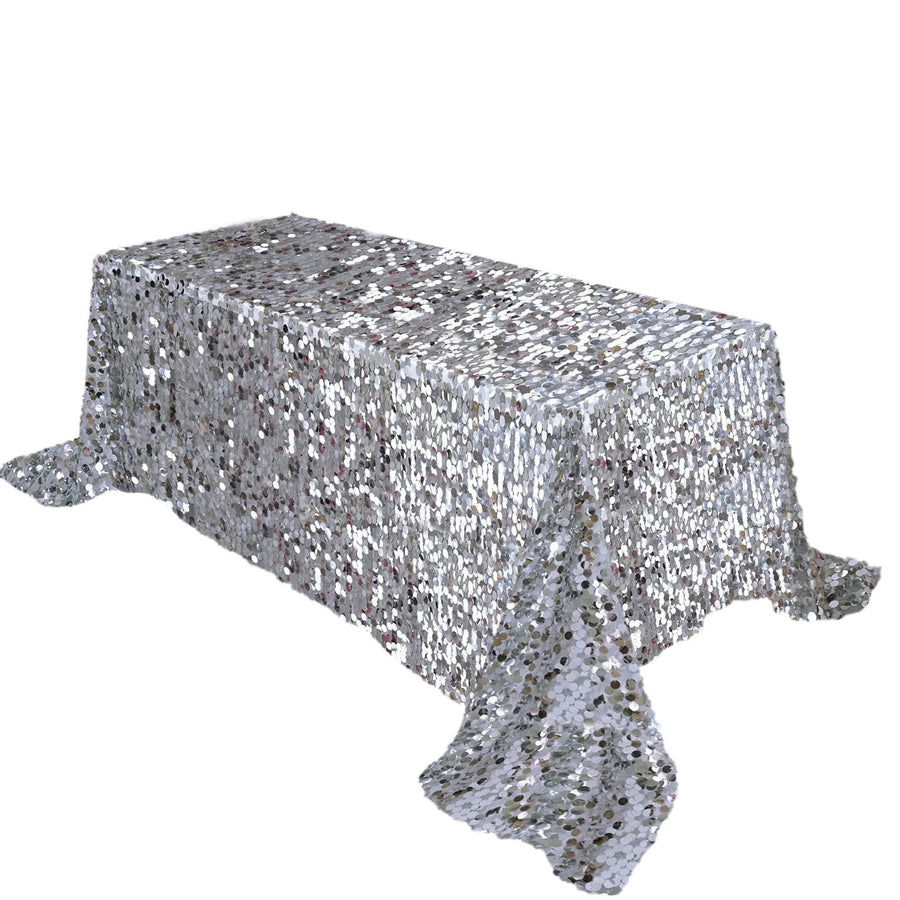 Specialty Table Linen - Payette Sequin, Silver