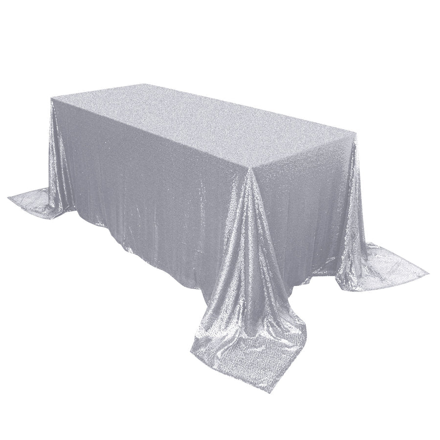 Specialty Table Linen - Premium Sequin, Silver