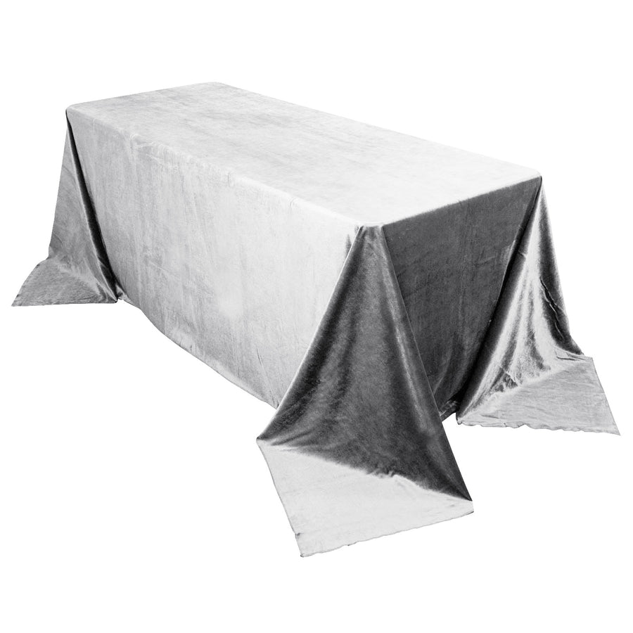 Specialty Table Linen - Velvet, Silver