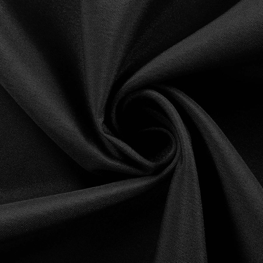 Polyester Table Linen, 120" Round, Black