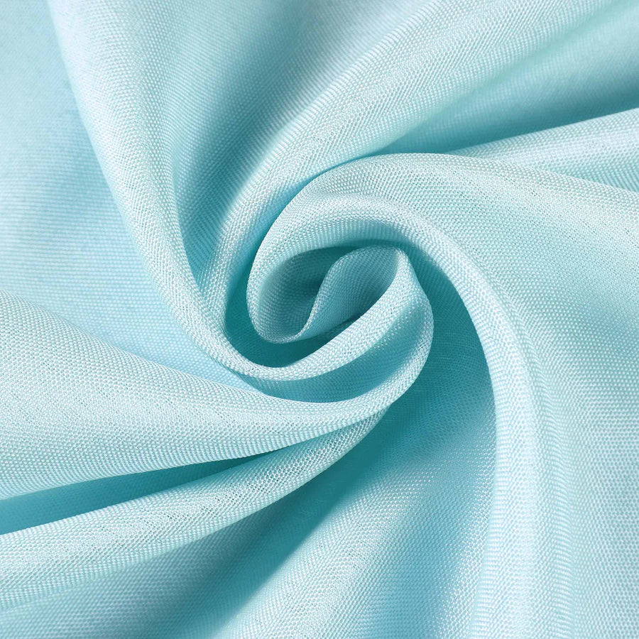 Polyester Table Linen, 120" Round, Sky Blue