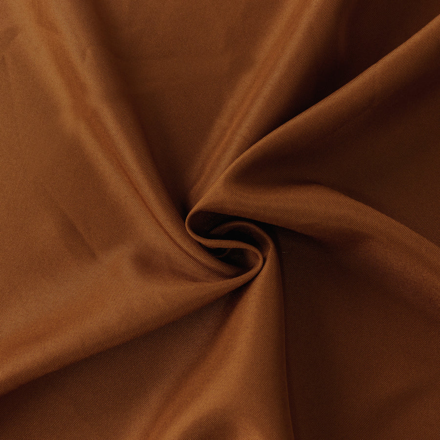 Polyester Table Linen, 120" Round, Cinnamon Brown