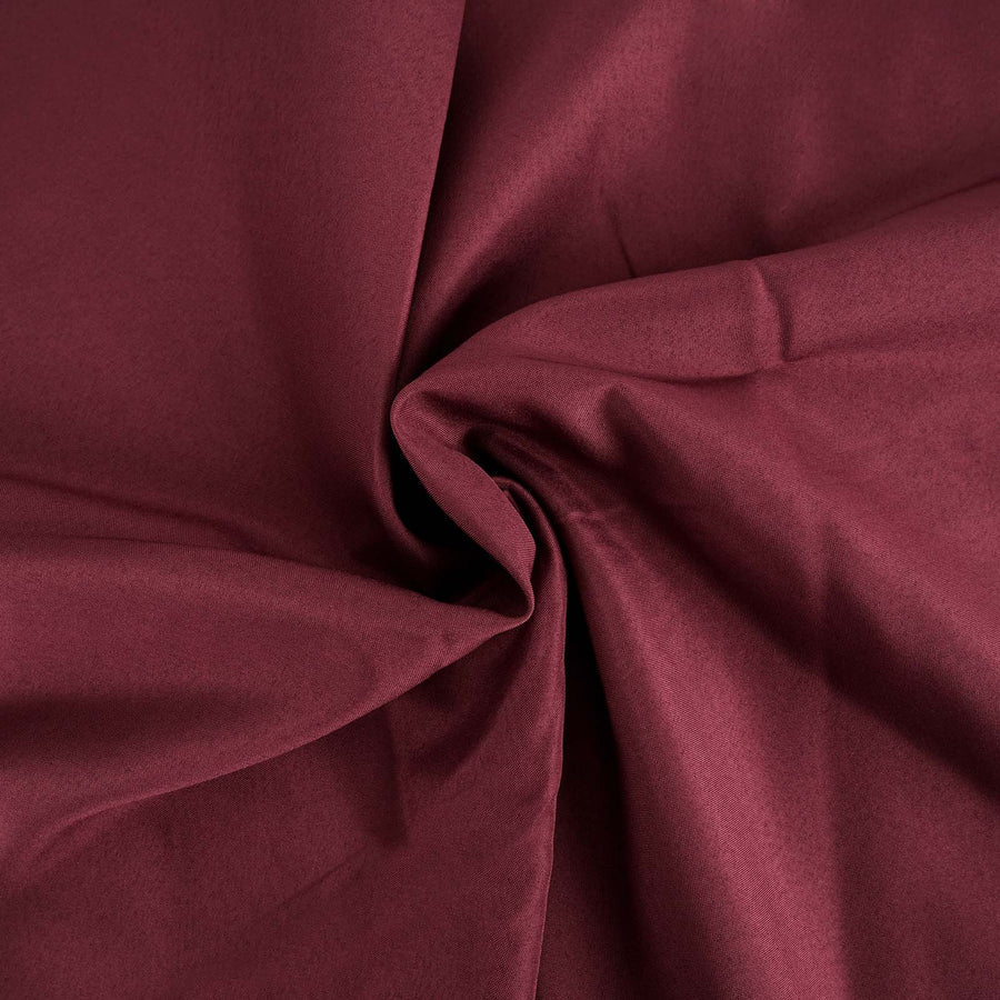 Polyester Table Linen, 120" Round, Burgundy