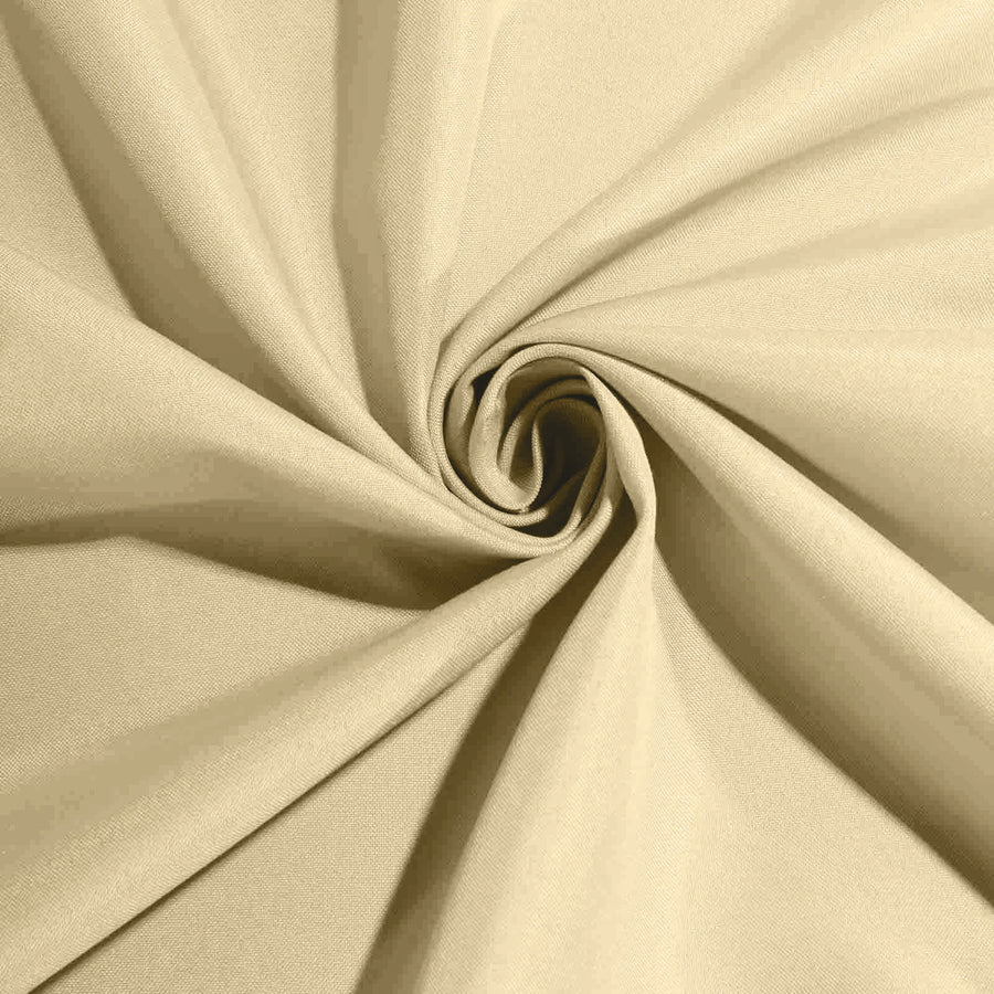 Polyester Table Linen, 120" Round, Champagne