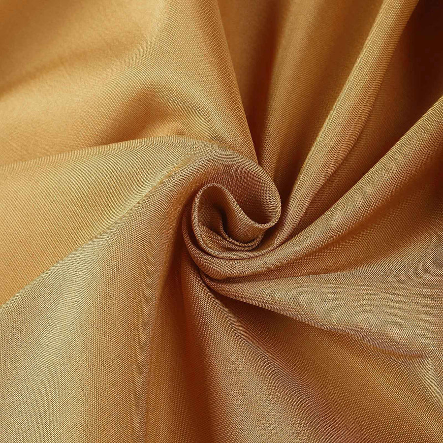 Polyester Table Linen, 120" Round, Gold