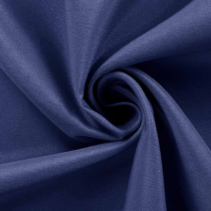 Polyester Table Linen, 120" Round, Navy Blue