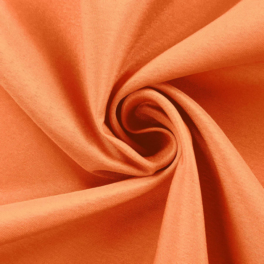 Polyester Table Linen, 120" Round, Orange