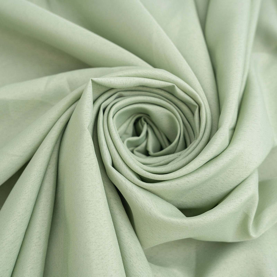 Polyester Table Linen, 120" Round, Sage Green