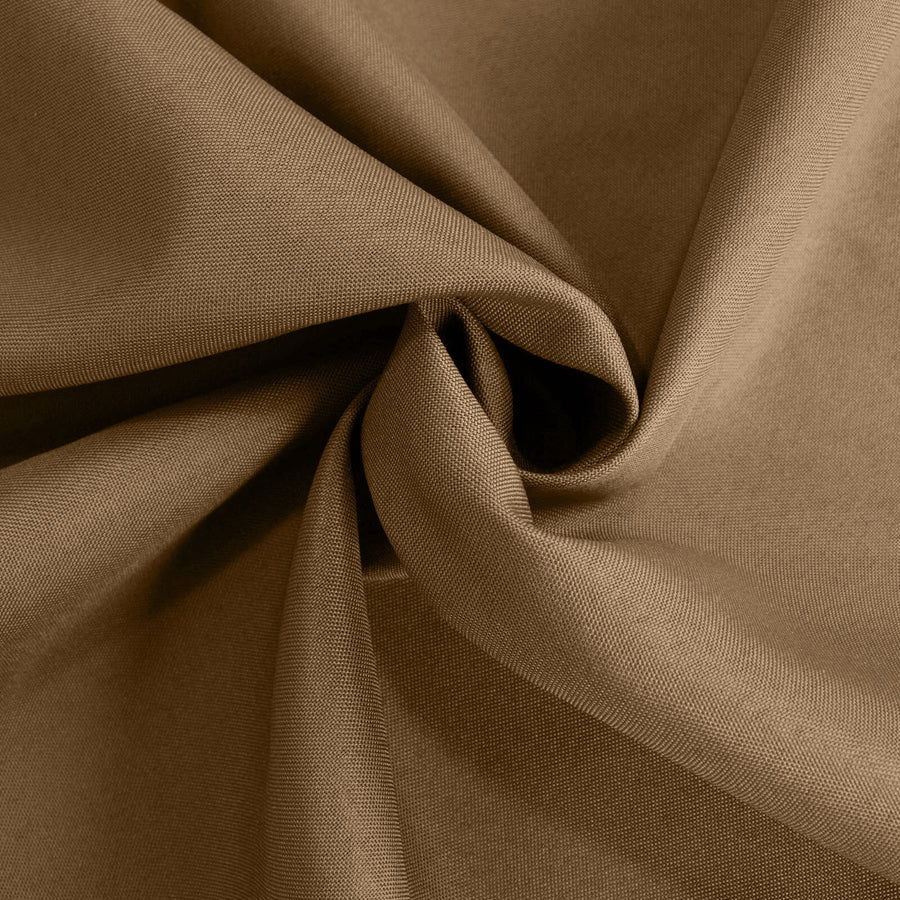 Polyester Table Linen, 120" Round, Taupe