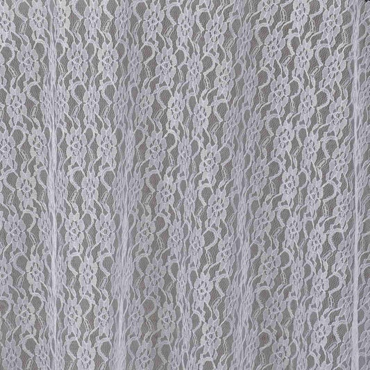 Specialty Table Linen - Floral Lace, White