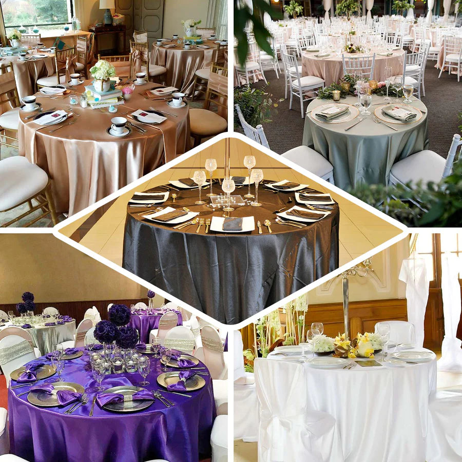 Specialty Table Linen - Satin, Royal Purple