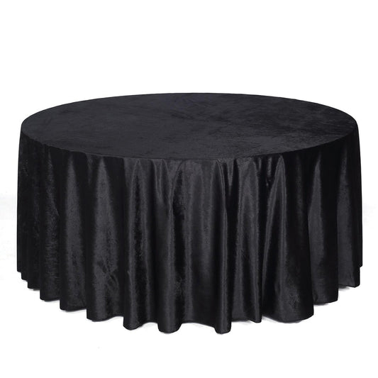 Specialty Table Linen - Velvet, Black