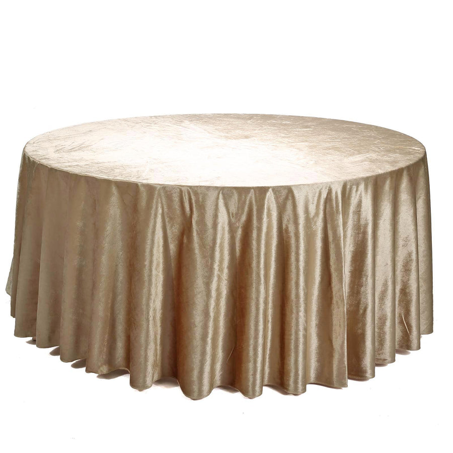 Specialty Table Linen - Velvet, Champagne