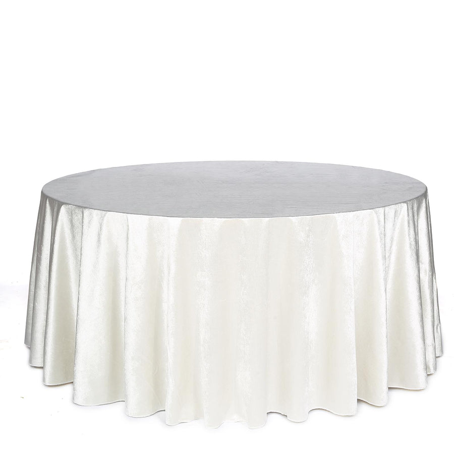 Specialty Table Linen - Velvet, Ivory