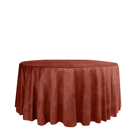 Specialty Table Linen - Velvet, Terracotta