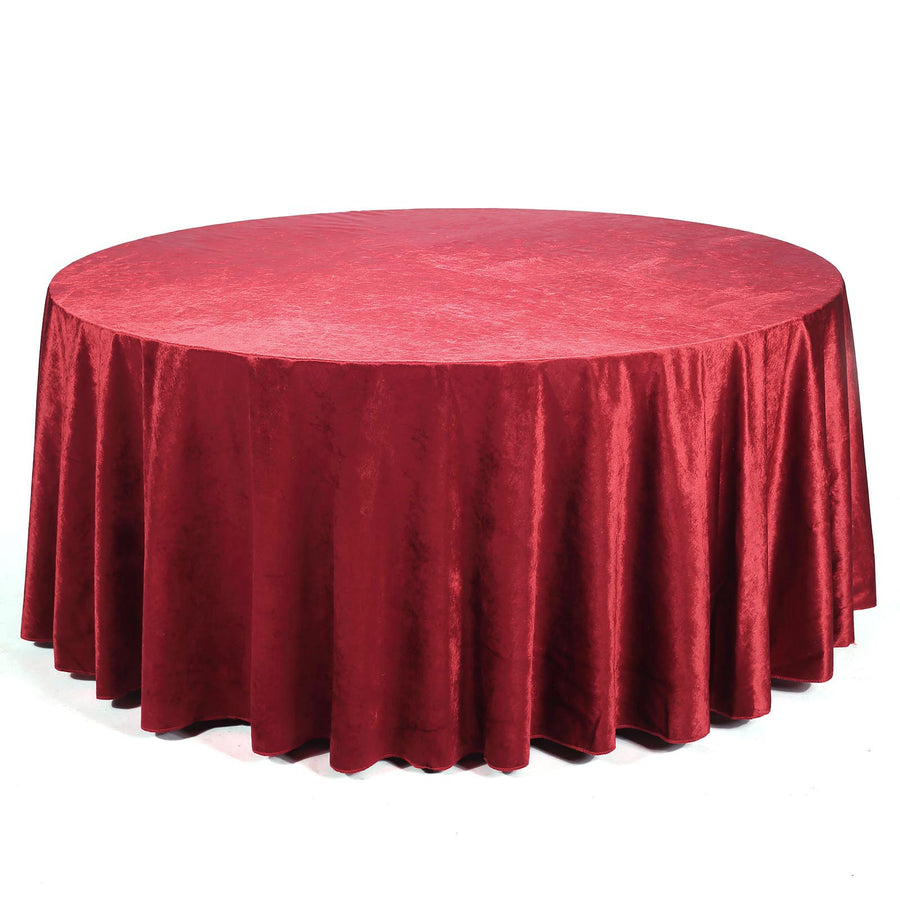 Specialty Table Linen - Velvet, Burgundy