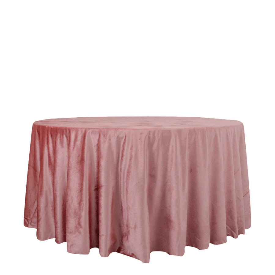 Specialty Table Linen - Velvet, Dusty Rose