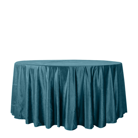 Specialty Table Linen - Velvet, Peacock Teal