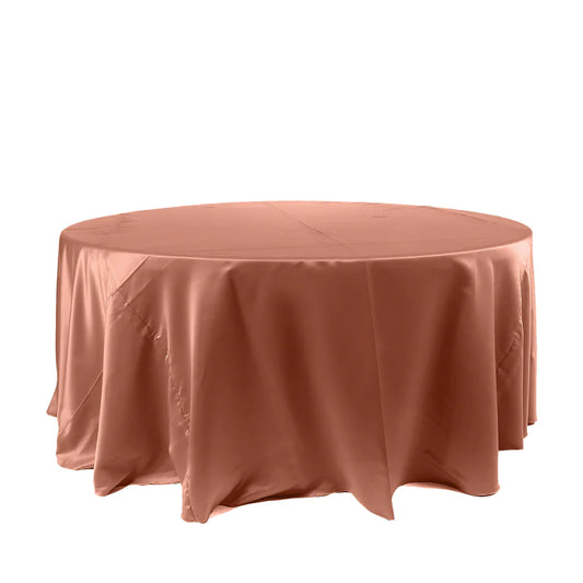 Specialty Table Linen - Satin, Terracotta