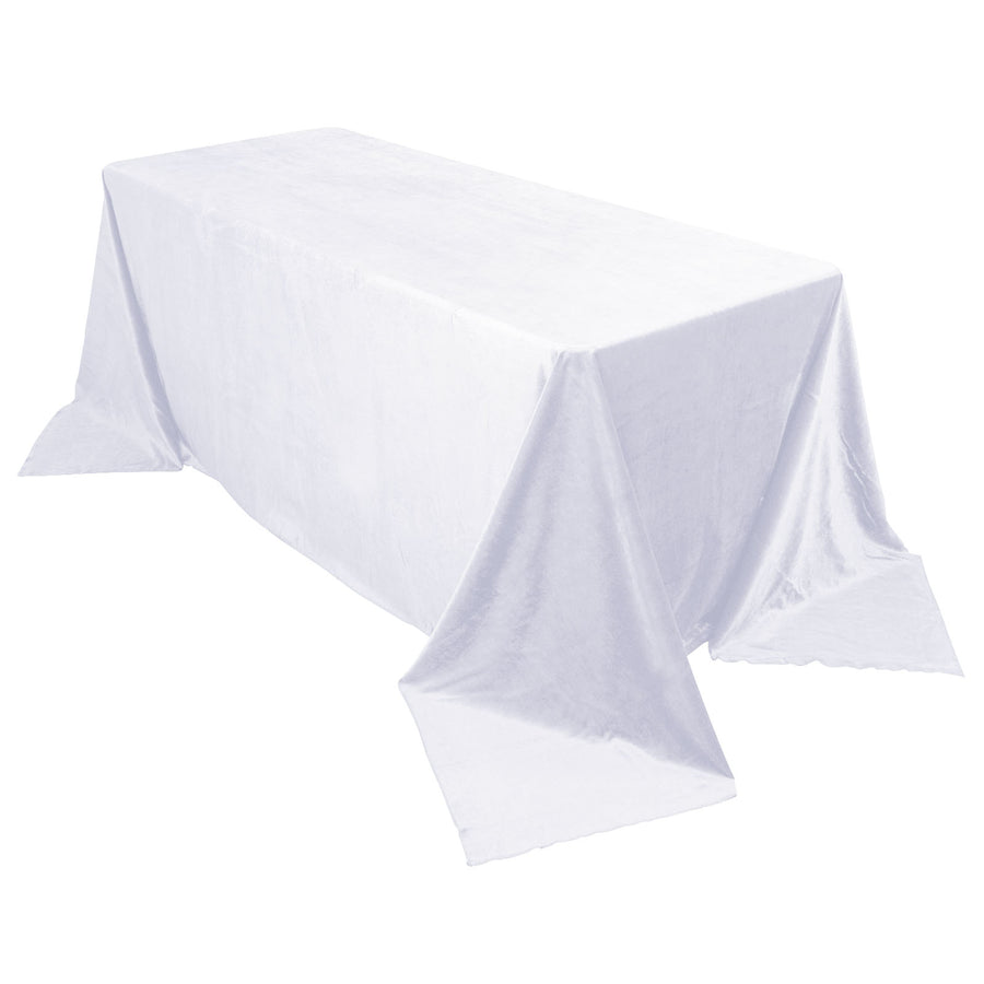 Specialty Table Linen - Velvet, White