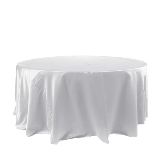 Specialty Table Linen - Satin, White