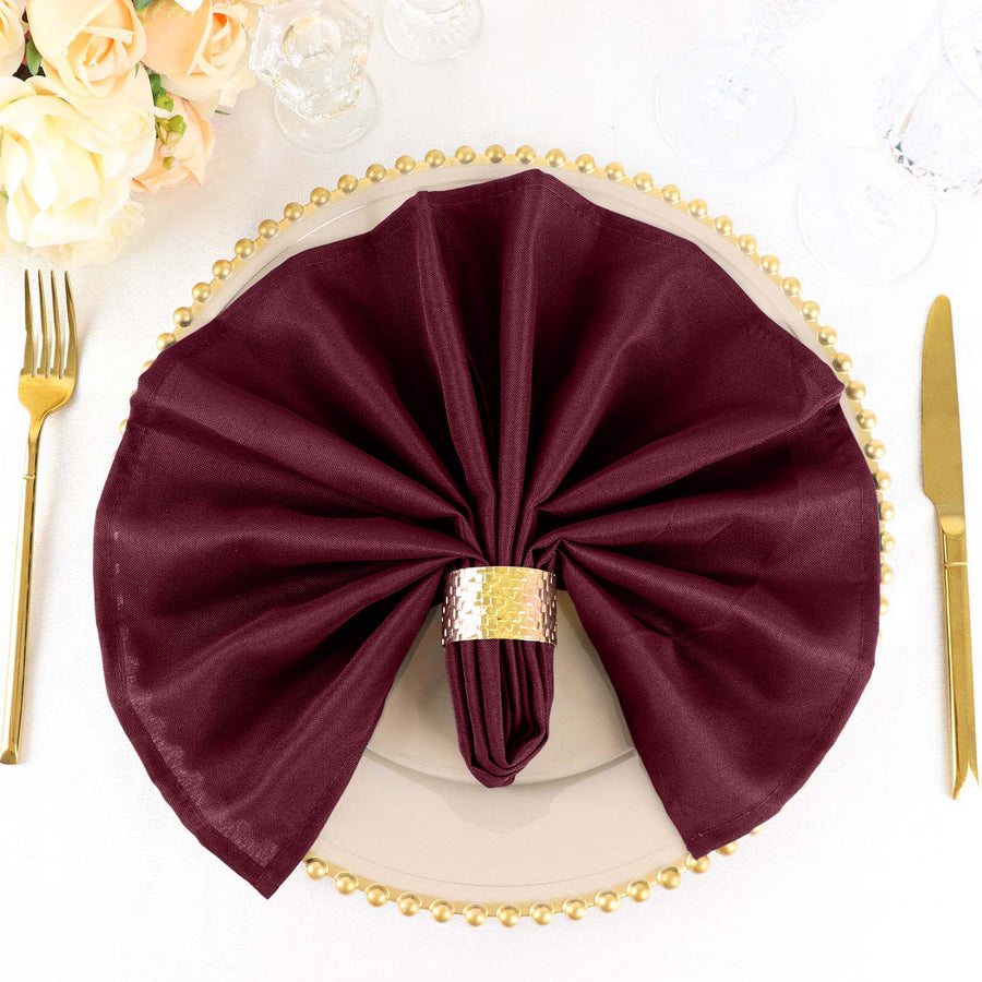 Standard Table Linen - Polyester, Burgundy