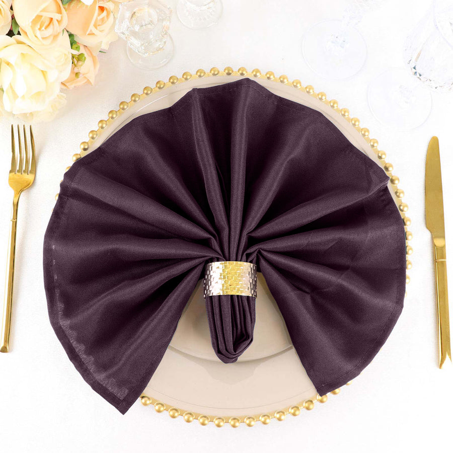 Standard Table Linen - Polyester, Eggplant Purple