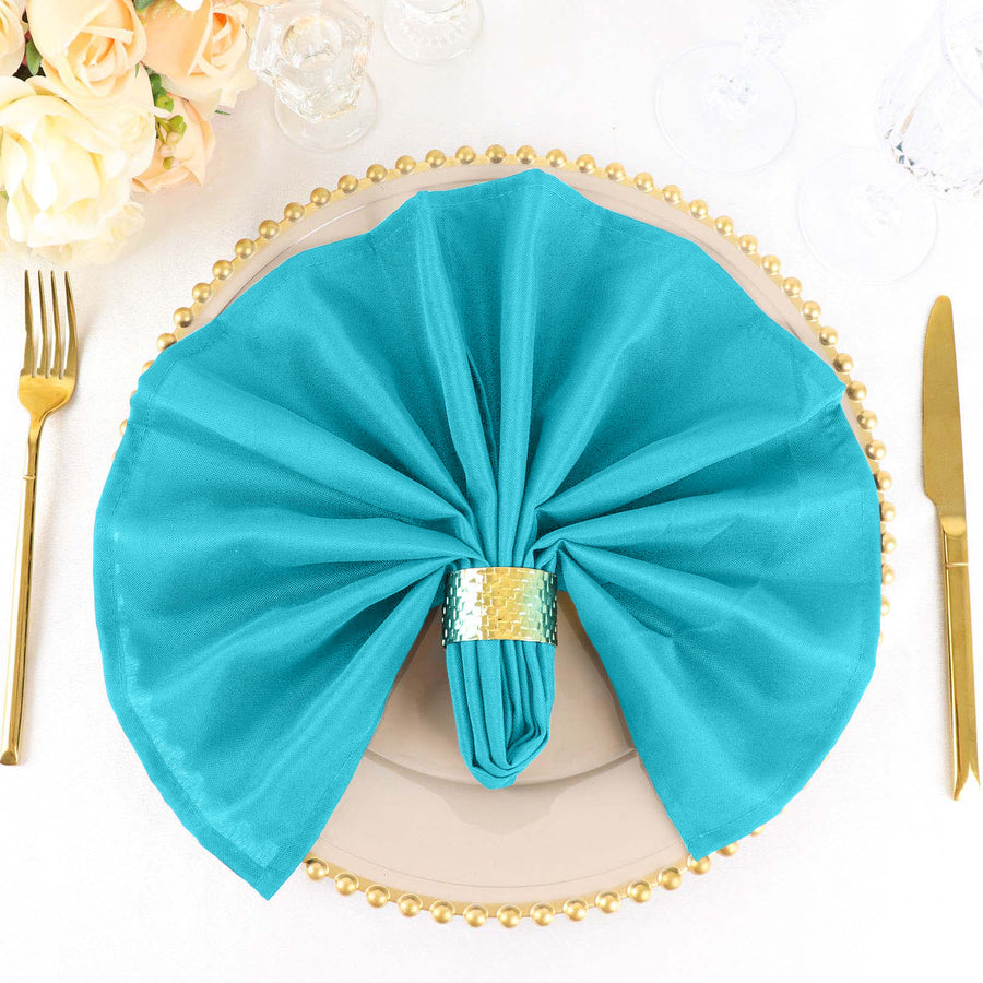 Standard Table Linen - Polyester, Turquoise Blue